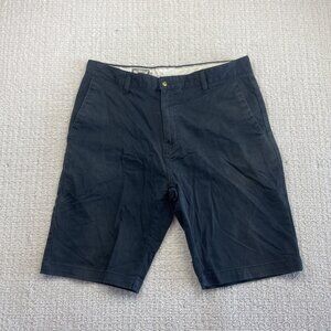 Y2K Volcom Shorts Mens Size 33 Black Chino Skate Walk Flat Front Casual Surfer